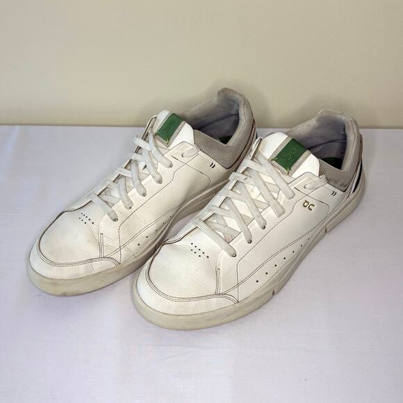 On Running The Roger Centre Court Tennis Shoe Men's 12.5 | White Green Sneaker - Picture 3 of 11